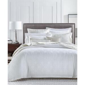Hotel Collection Fresco Jacquard 525TC 3-Pc. Full / Queen Duvet Cover Set